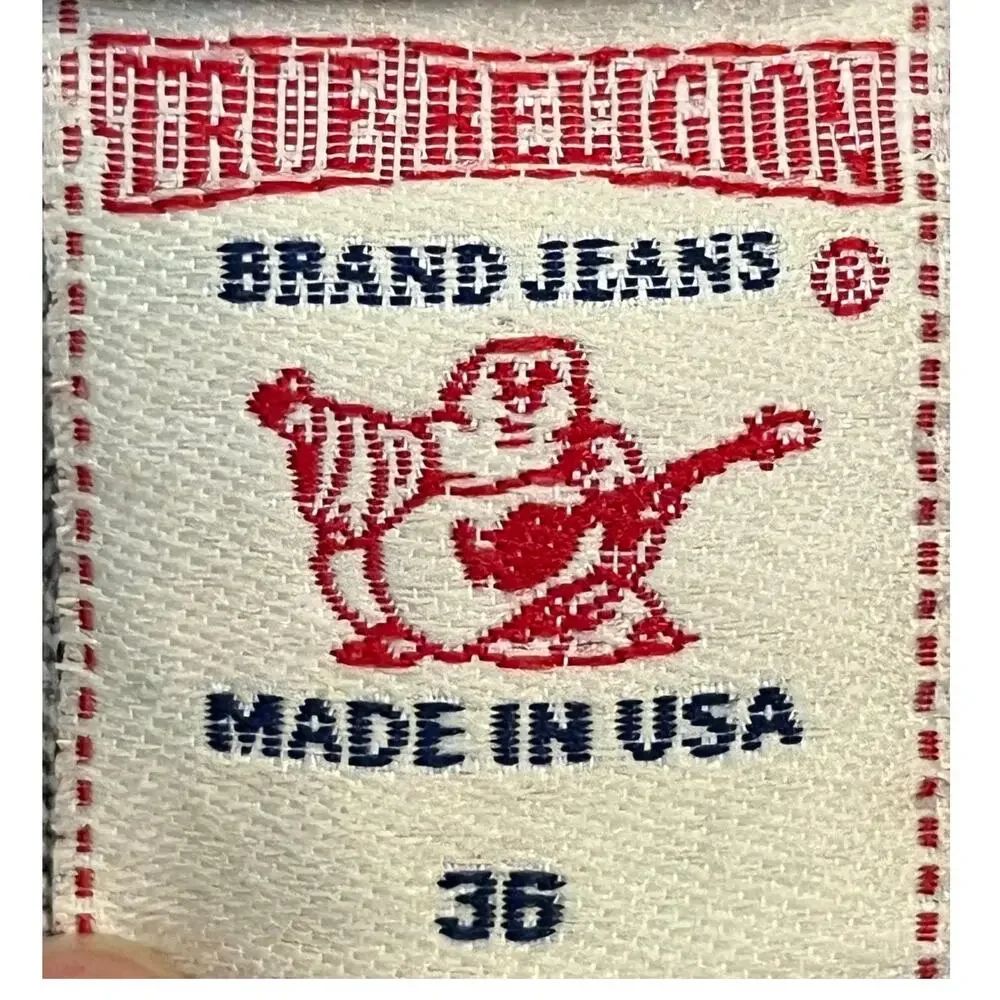 True Religion Men’s Size 36 Gray Denim Button Fly Straight Leg Jeans M05T6U50